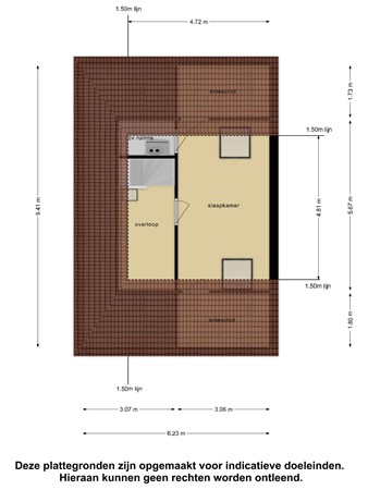 Floorplan - Kennemerlandlaan 14, 8302 NC Emmeloord